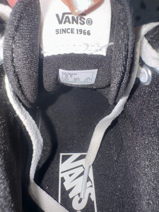 Vans Black and White High-Top Skate Sneakers - Picture 5 of 7